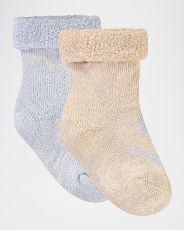 Kid's Nodda Happy Face Intarsia Socks